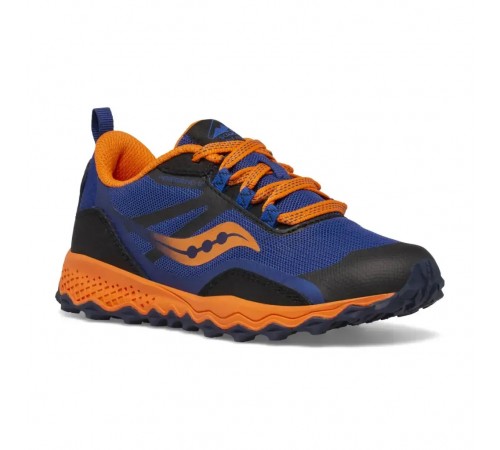 8rj Saucony SK266065- Peregrine-12 Shield - dark-blue/deep-orange